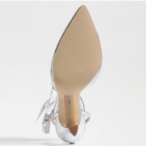 NiB Sam Edelman Halie Silver Pump, sz 8 - Picture 5 of 10